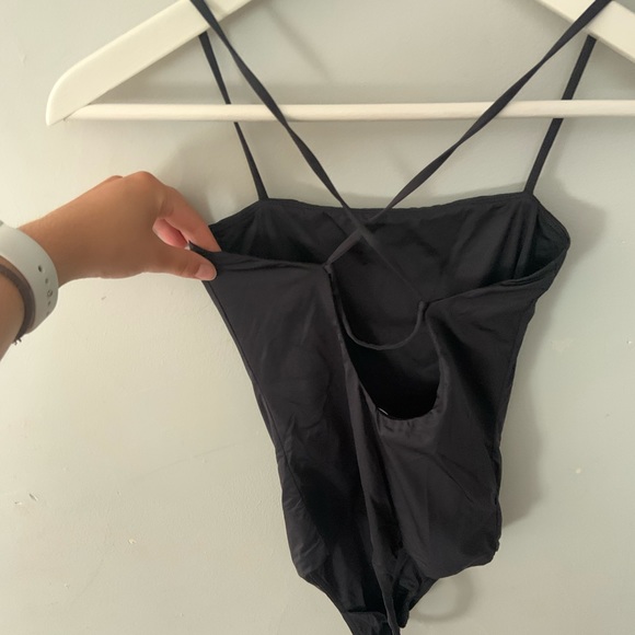 Aritzia black strappy bodysuit - Picture 2 of 2